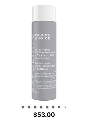 Paula’s Choice 6% Mandelic Acid + 2% Lactic Acid Liquid Exfoliate
